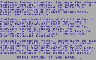 Indiana Jones In The Lost Kingdom screenshot 4 for Commodore 64